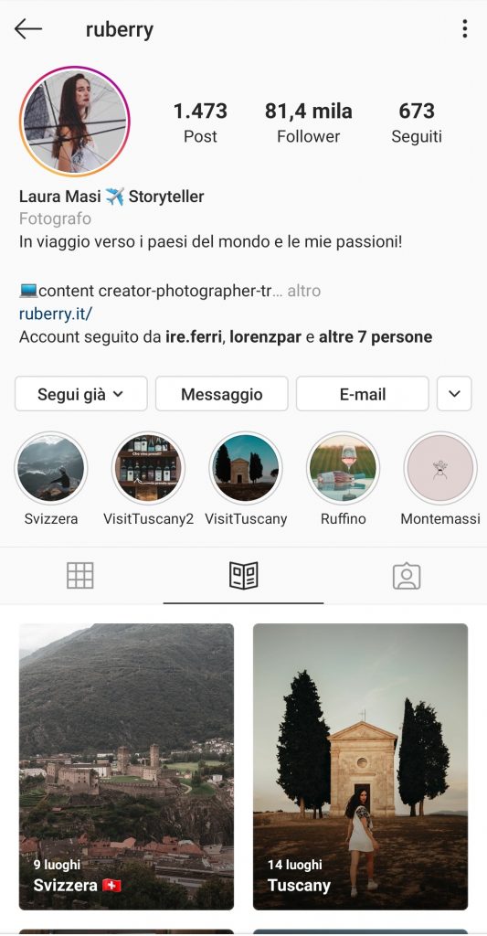 Ruberry Guide di Instagram